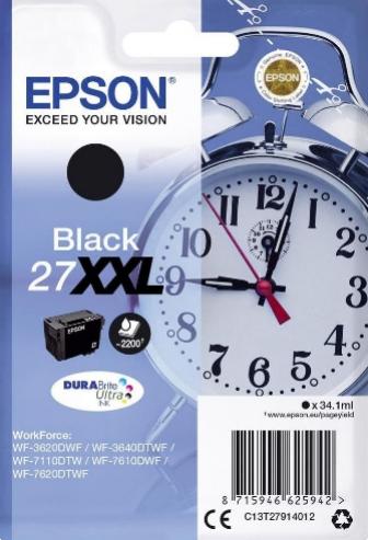 EPSON 27XXL čierna 34,1ml