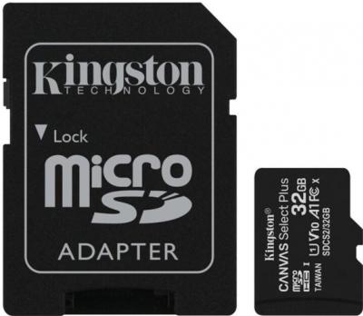 KINGSTON 32GB microSDHC Canvas Select Plus s adaptérom