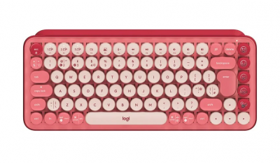 LOGITECH POP Keys bezdrôtová klávesnica ružová UK