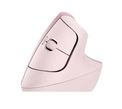 LOGITECH Lift Vertical ergonomická myš ružová