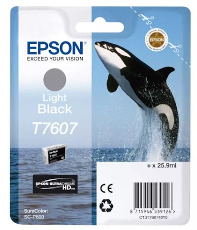 EPSON T7607 atrament svetlá čierna 25,9ml