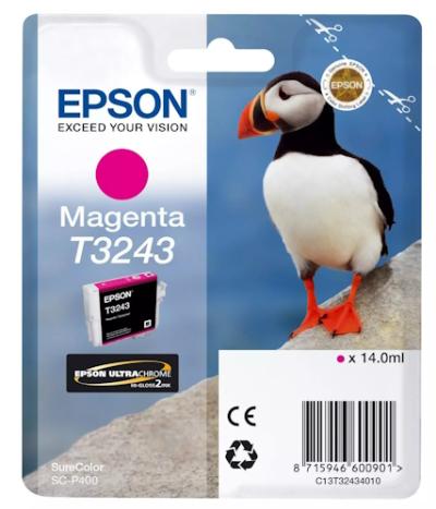 EPSON T3243 atrament purpurová 14ml