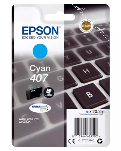 EPSON 407L atrament  azúrová 20,3ml