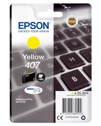 EPSON 407L atrament žltá 20,3ml