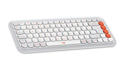 LOGITECH Pop Icon Combo bezdrôtový set klávesnice a myši oranžová UK