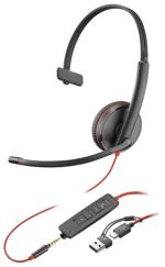 Poly Blackwire 3215 USB-C/A/3,5mm jack headset